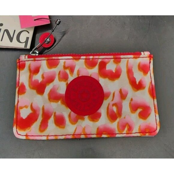 NWT Kipling Camilo Printed Latin Cheetah Zip Pouch Wallet Recycled Polyester - Picture 2 of 6